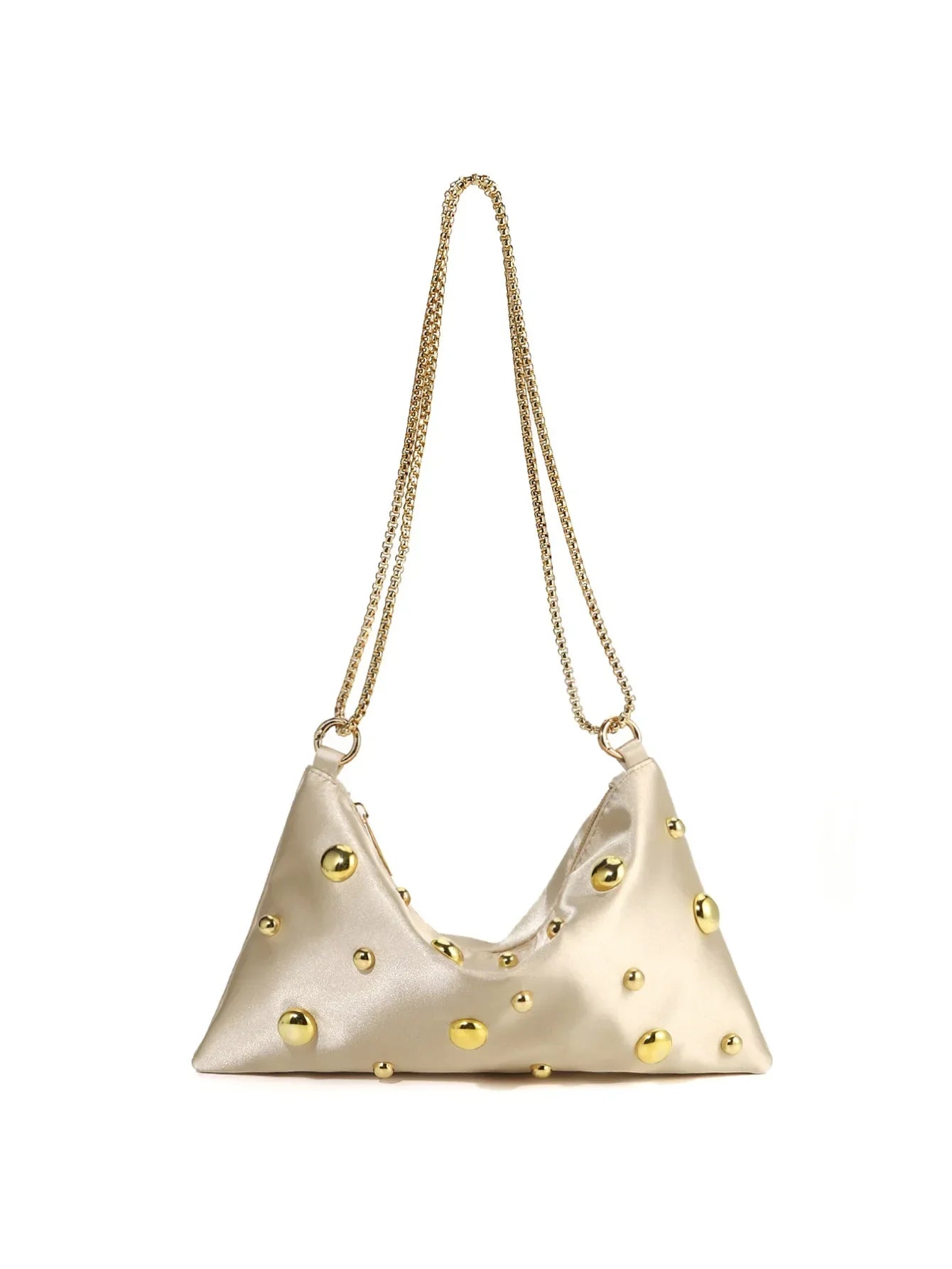 Women's Handbags Soft Satin Shoulder Chain Bag - Piña Colada