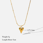 Trendy Stainless Steel Ball Pendant Necklace for Women - Piña Colada