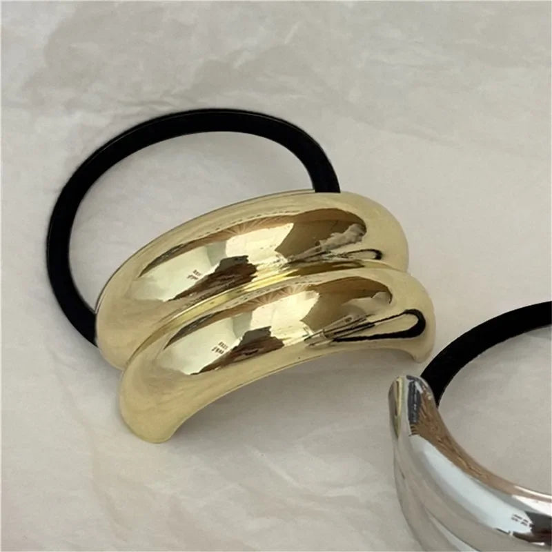 Metal Irregular Double-Layer Hair Bands - Piña Colada