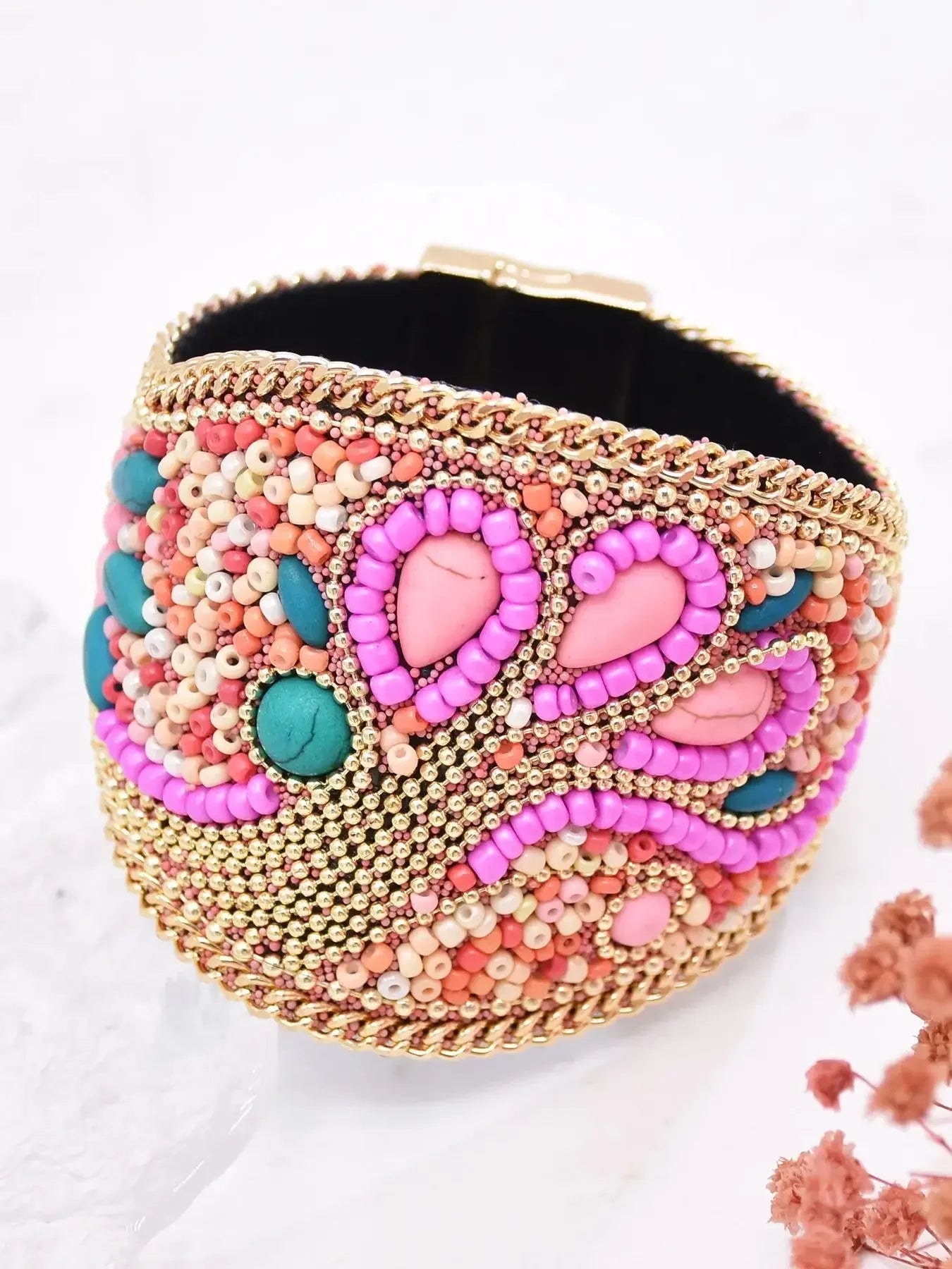 Acrylic Beads Bracelet - Piña Colada