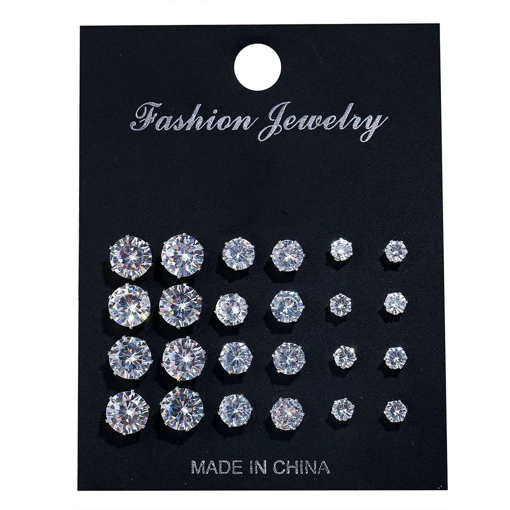 Zircon Crystal Pearl Earrings - Piña Colada
