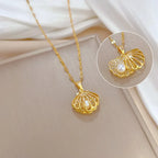 Shell Pearl Necklace - Piña Colada
