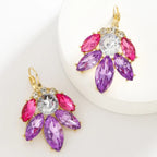 Elegant Bohemian Rhinestone Drop Earrings - Piña Colada