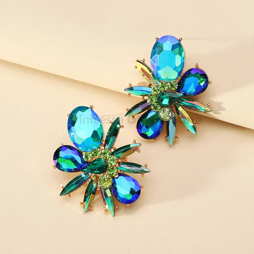 Shiny Stud Earrings For Women - Piña Colada