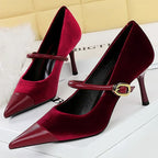 Pumps Pointed High Heels Stilettos - Piña Colada