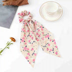 Satin Scrunchie Scarf - Piña Colada