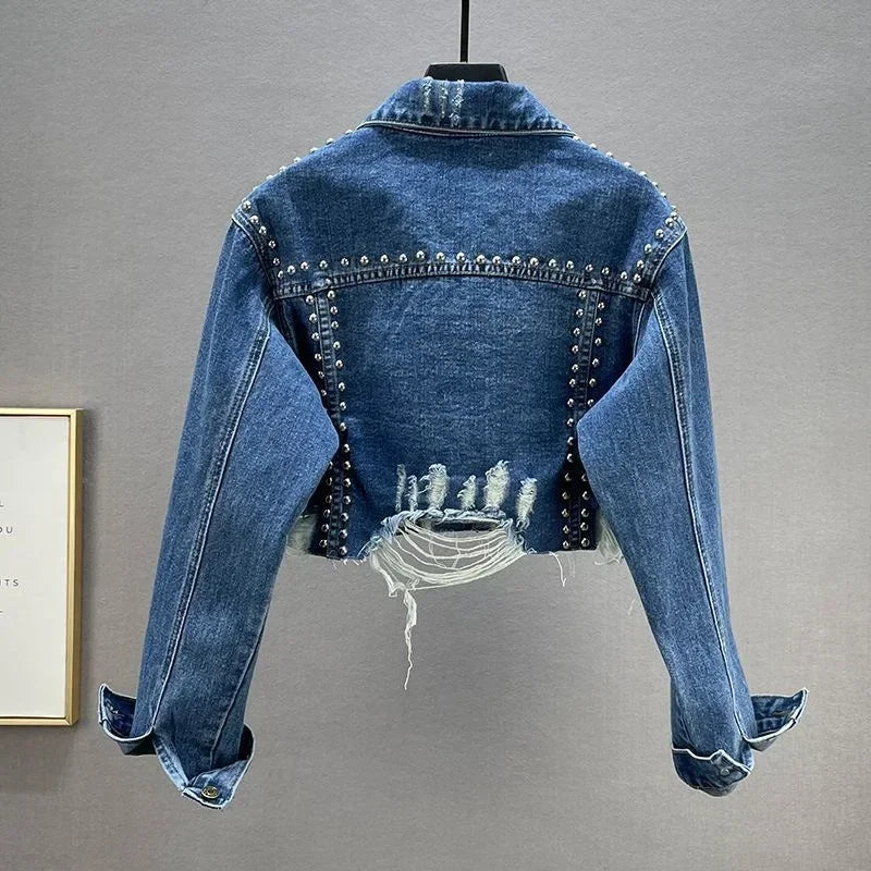 Detail Denim Jacket - Piña Colada