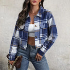 Jacket Long Sleeve Plaid - Piña Colada