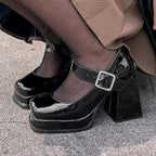 High Heels Pumps Mary Jane Shoes - Piña Colada