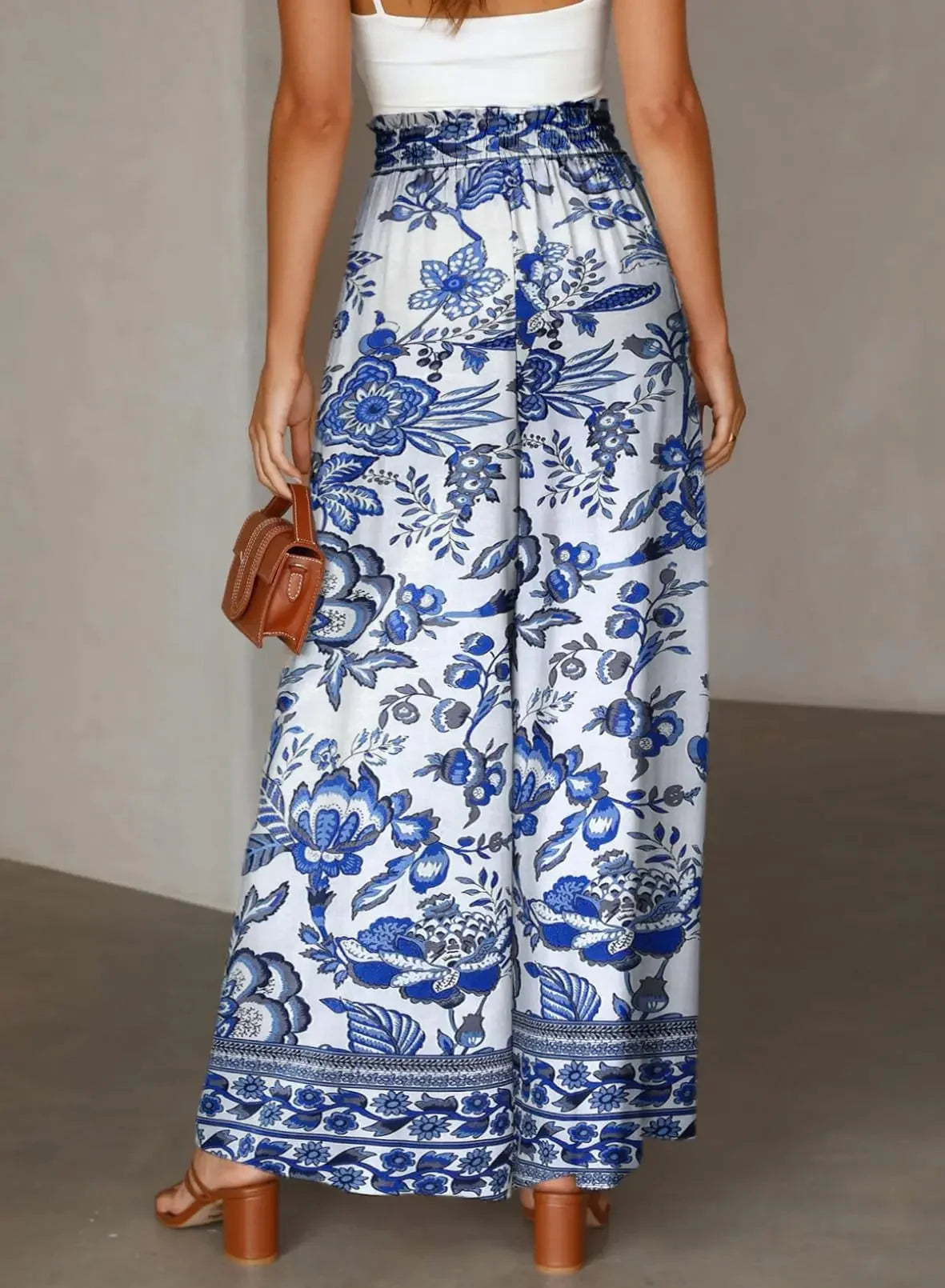 Casual Pants Baggy High-waisted - Piña Colada