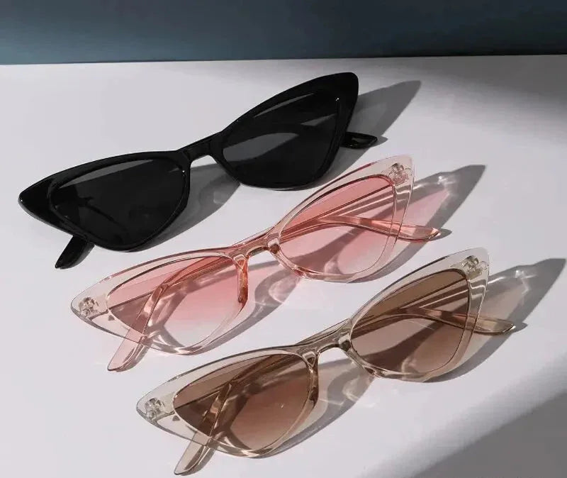 3 Pairs Small Cat Eye Sunglasses - Piña Colada