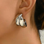 Chunky Hoop Earrings - Piña Colada
