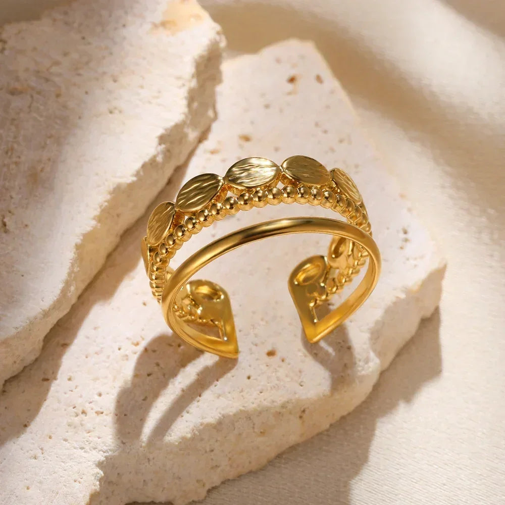 Stainless Steel Rings Aesthetic - Piña Colada