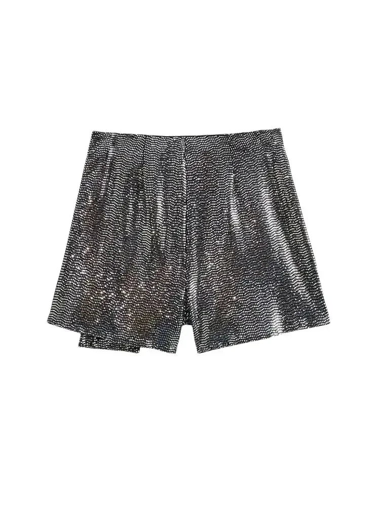 Sequin Shorts Skirts - Piña Colada