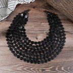 Multi-color Necklace Wooden - Piña Colada