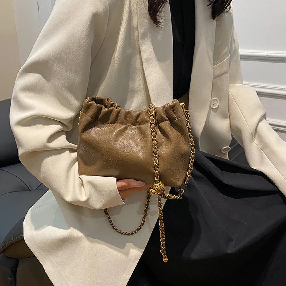 Crossbody Tote Bag PU Leather - Piña Colada