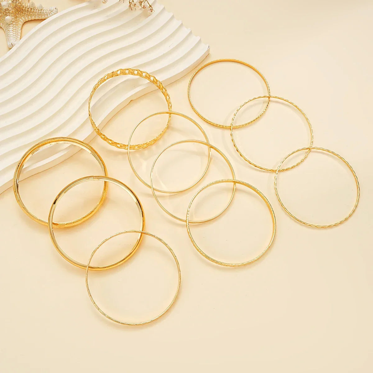 10 Pcs Multilayer Bracelets - Piña Colada