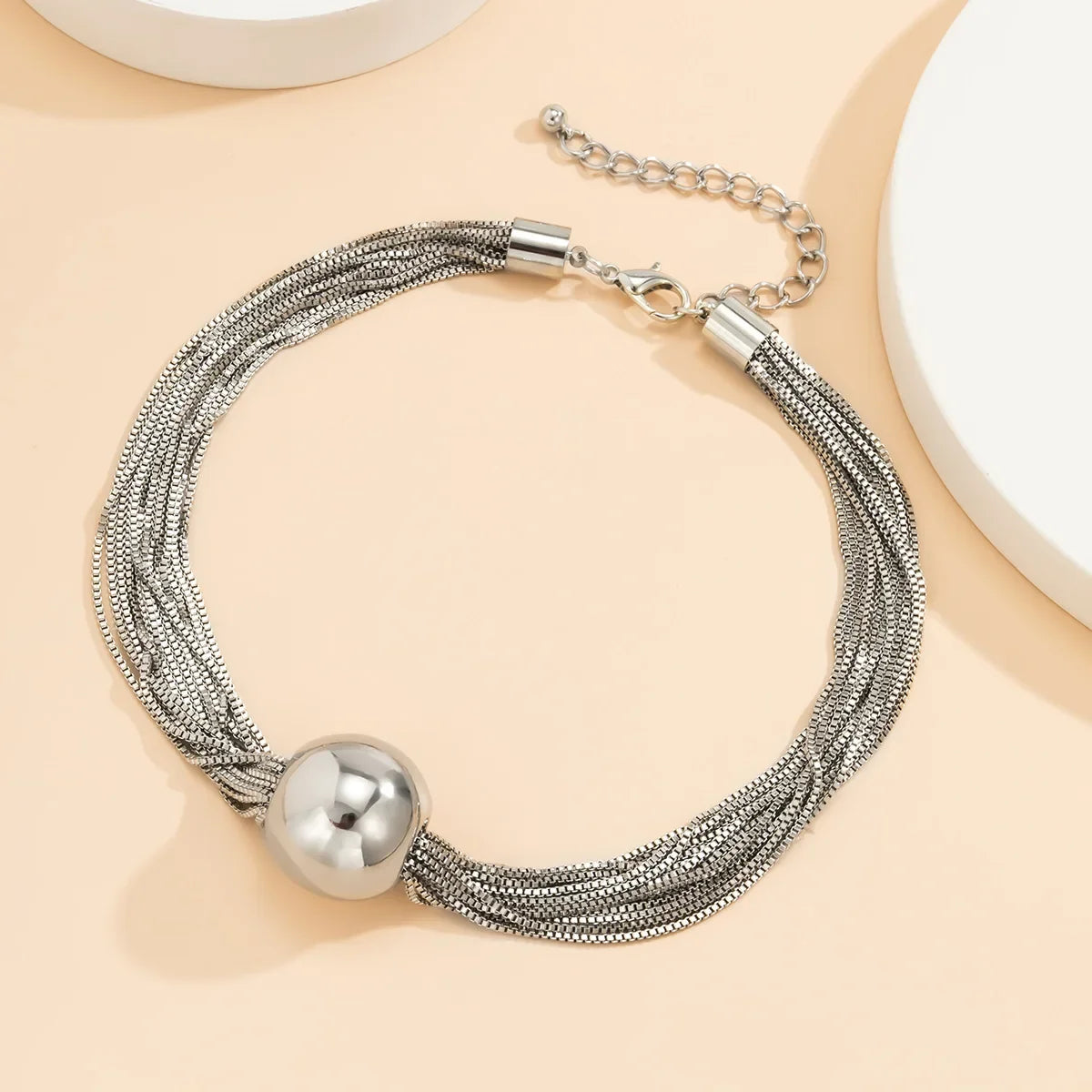 Multilayer Chain Clavicle Necklace - Piña Colada