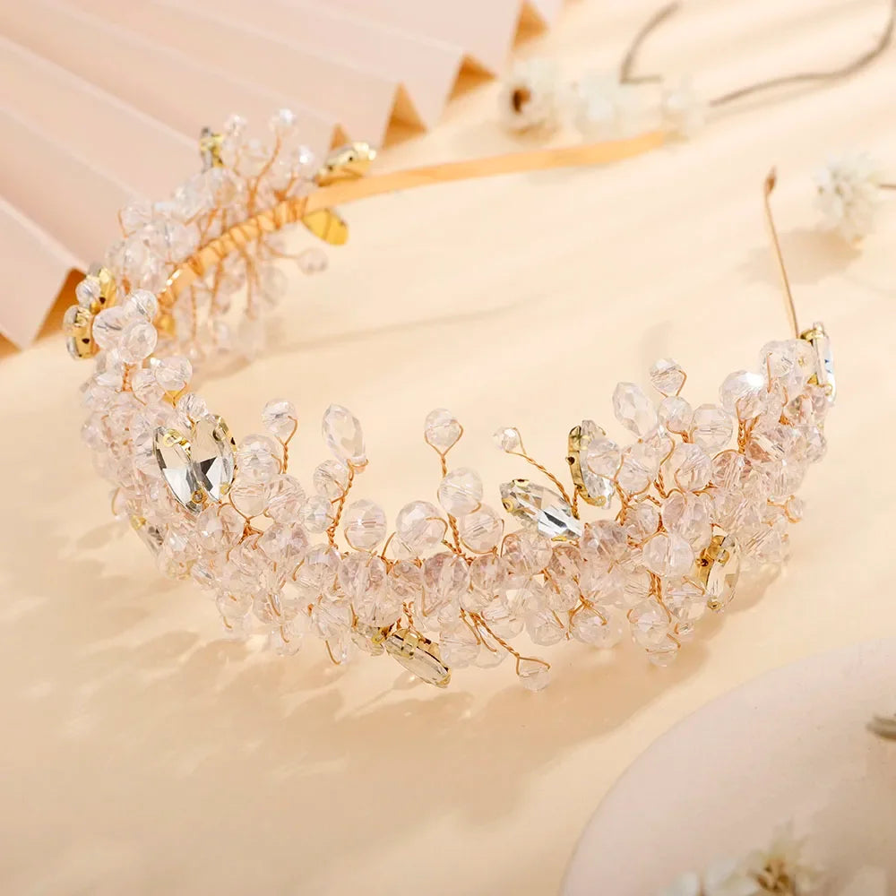 Handmade Rhinestones Tiaras - Piña Colada