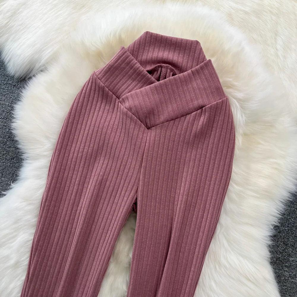 High Waist Pants - Piña Colada