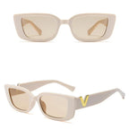 Fashion Rectangle Sunglasses Women - Piña Colada