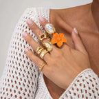 Pearl Open Rings - Piña Colada
