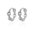 Zircon Polygon Earrings For Women Stainless Steel Geometric - Piña Colada