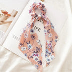 Print Bow Satin Long Ribbon - Piña Colada