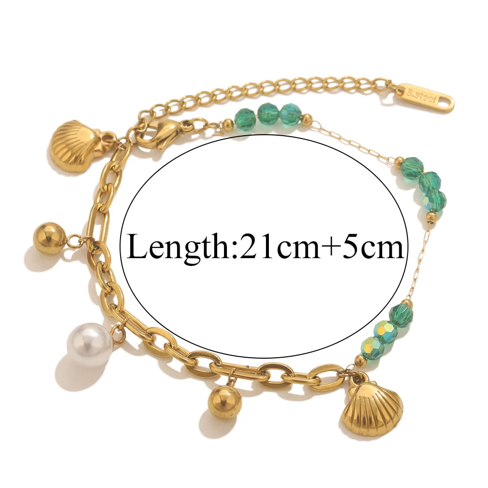 Seashell Bracelet Gold-Plated