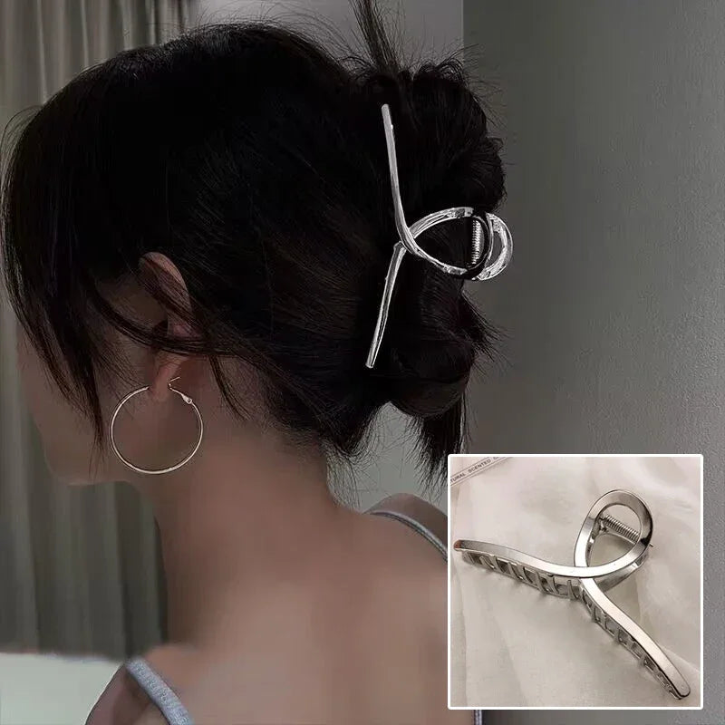 Metal Geometric Hair Claws - Piña Colada