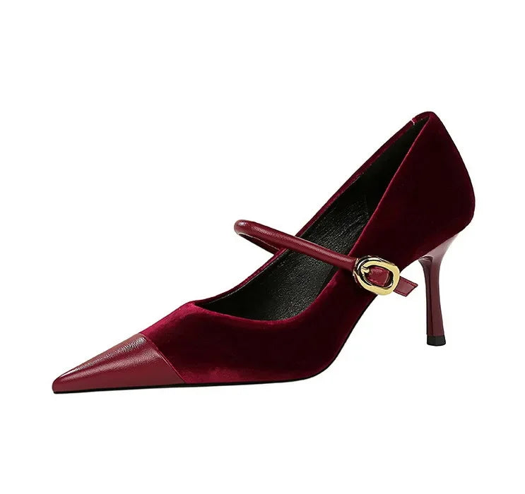 Pumps Pointed High Heels Stilettos - Piña Colada