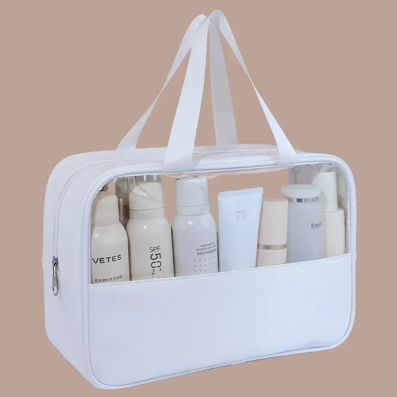 Portable Travel cosmetic bag Transparent - Piña Colada