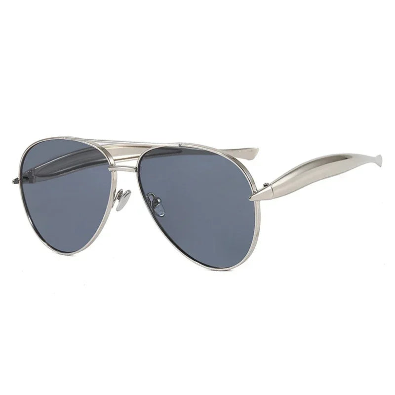 Vintage Metal Pilot Sunglasses - Piña Colada