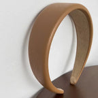 PU Leather Padded Thick Hairband - Piña Colada