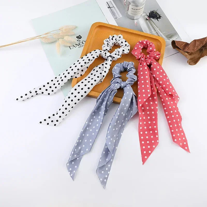 Satin Scrunchie Scarf - Piña Colada