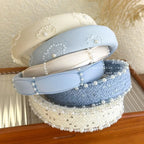 Print Pearl Crystal Headband - Piña Colada