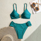 High-Waist String Bikini Set