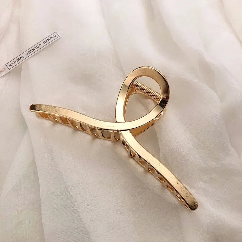Metal Geometric Hair Claws - Piña Colada