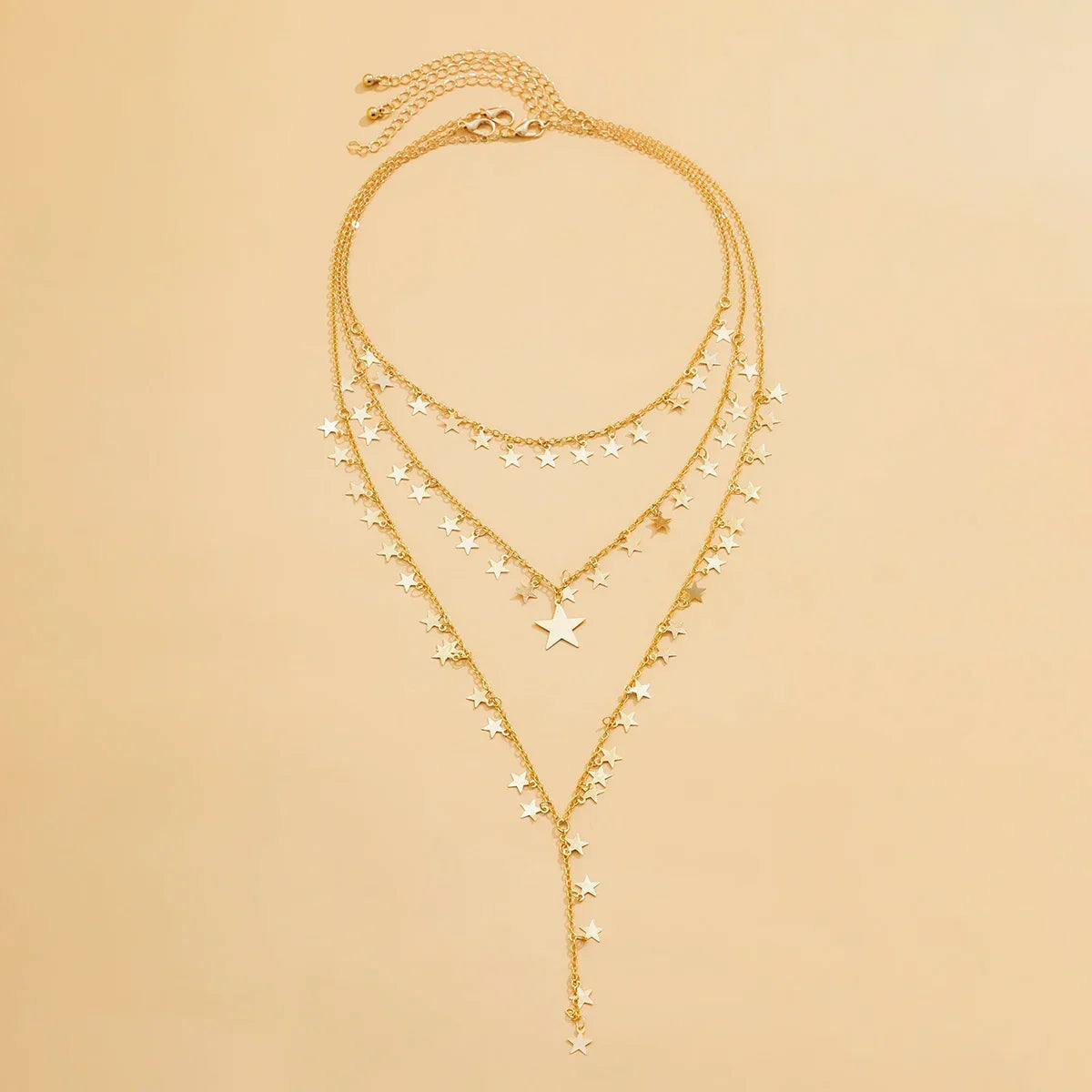 3Pcs/Set Star Tassel Long Pendant Necklace - Piña Colada