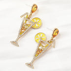 Cocktail Earrings - Piña Colada