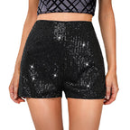 Women’s Sparkly Sequin Party Shorts - Piña Colada