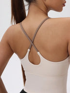 Back Sports Tank Top Quick Dry with Padded Cups