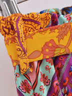 Floral Print Bohemian Wide Leg Pant - Piña Colada