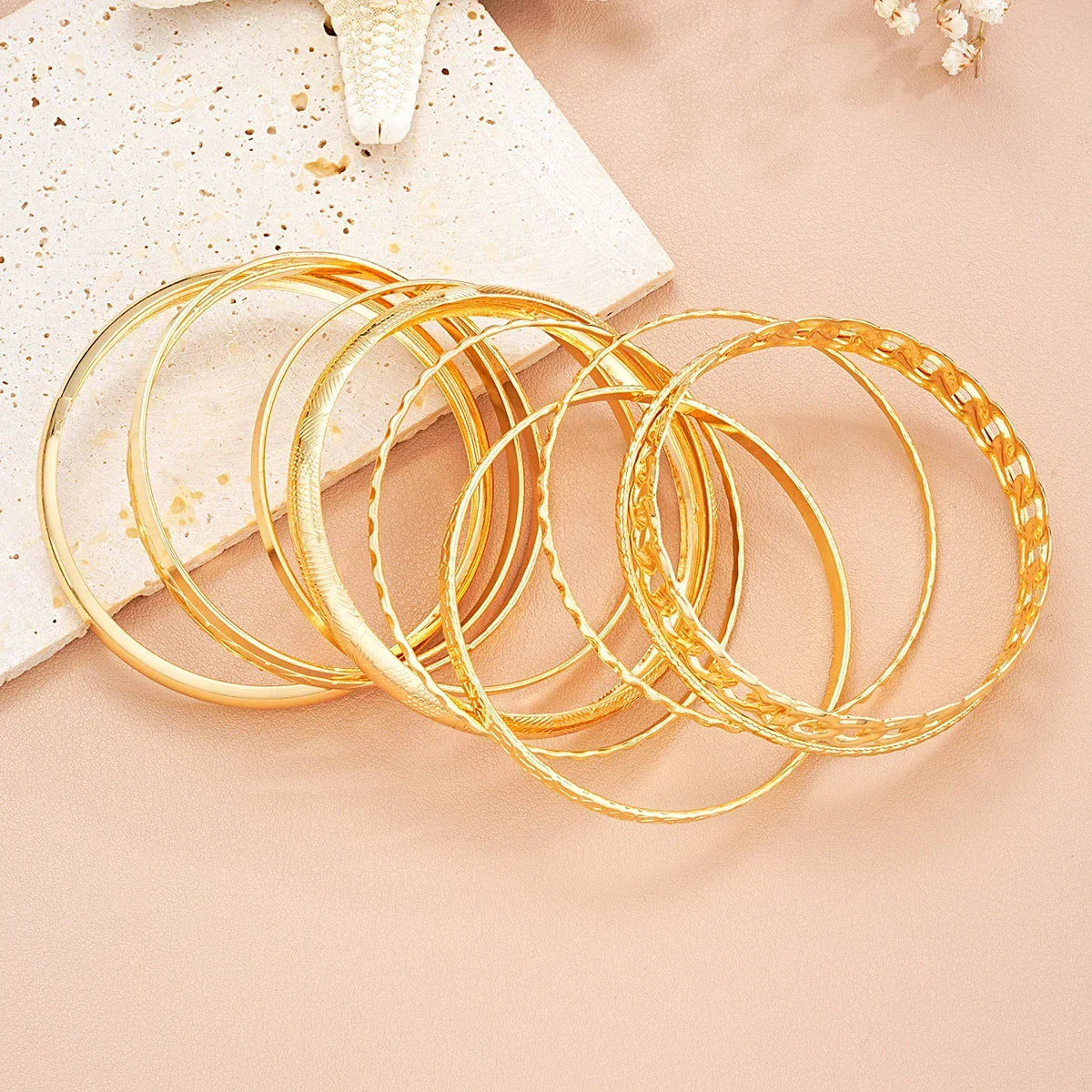 10 Pcs Multilayer Bracelets - Piña Colada