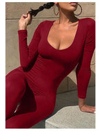 One-piece Tight Hip Lifting Jumpsuit - Piña Colada