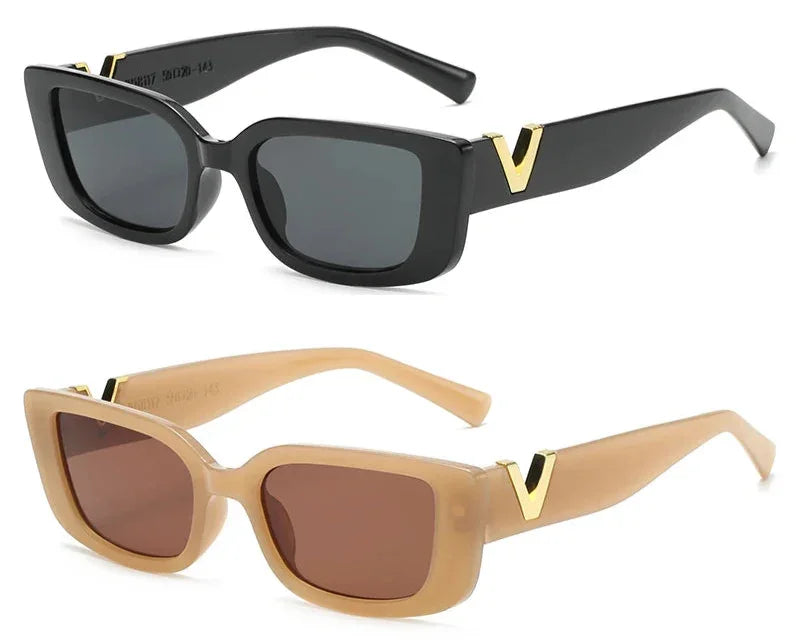 Fashion Rectangle Sunglasses Women - Piña Colada