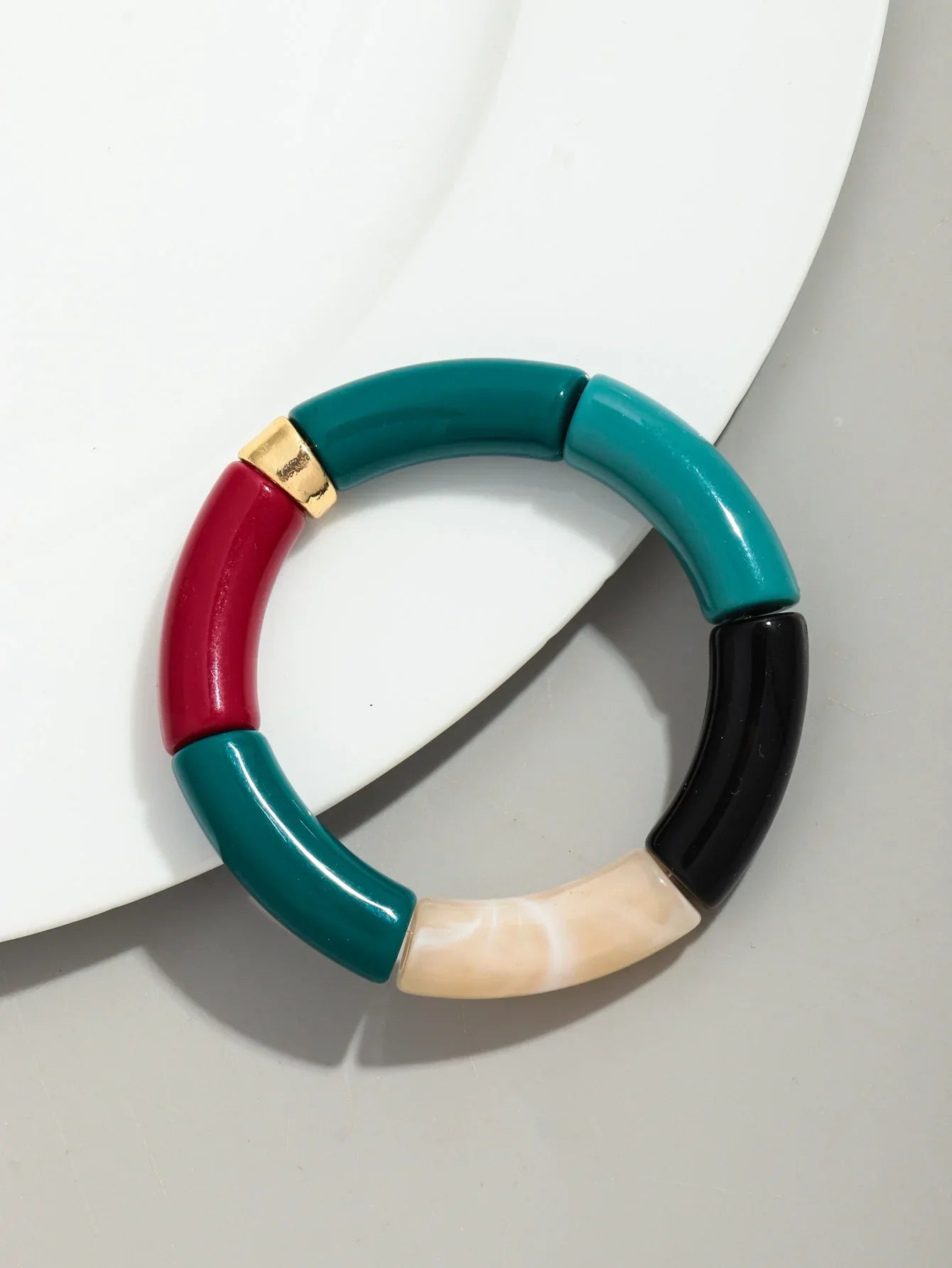 Acrylic Design Bracelet - Piña Colada