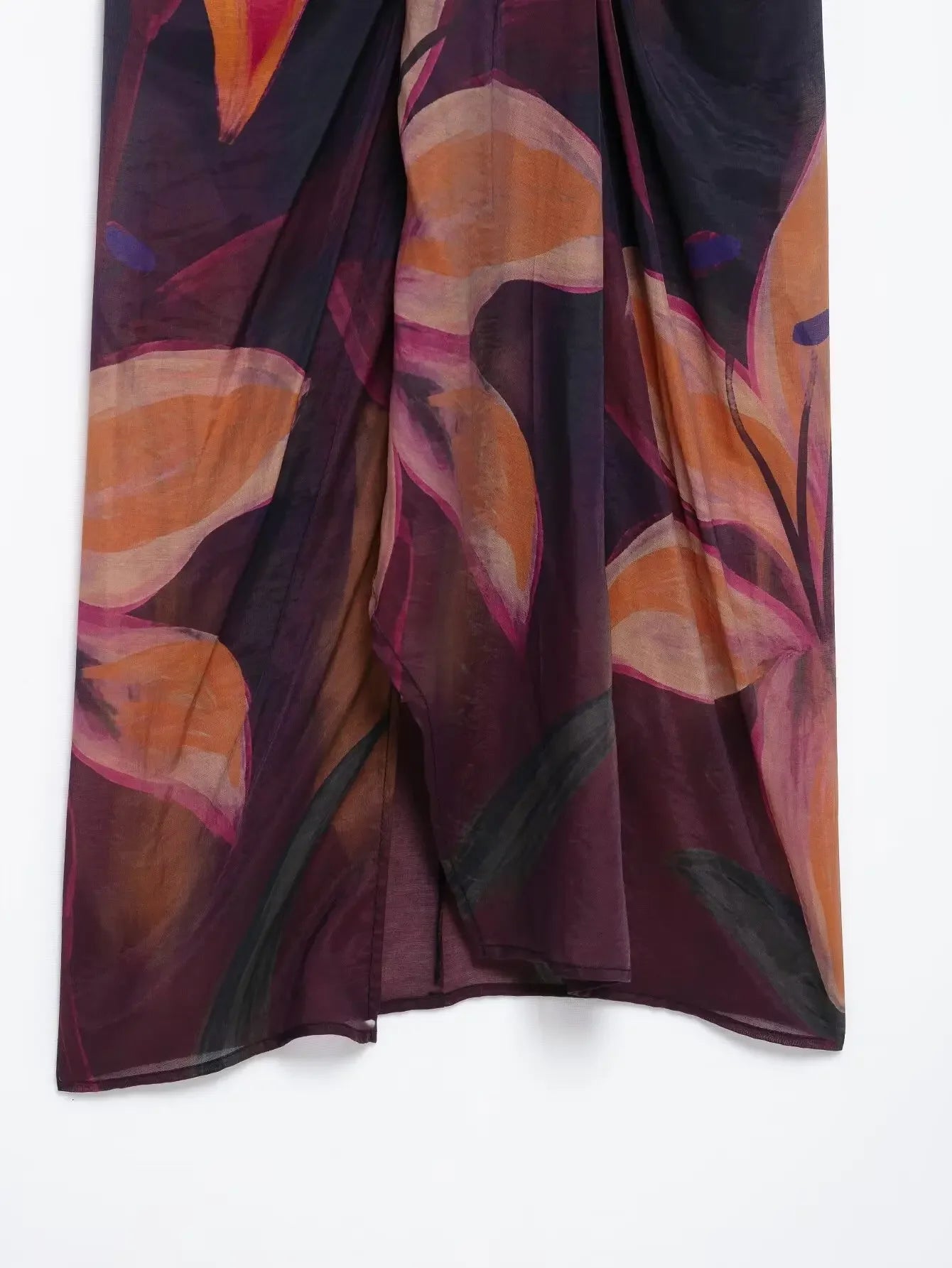 Elegant Women Bohemian Style Floral Print Skirt - Piña Colada