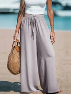 Wide Leg Loose Pants - Piña Colada