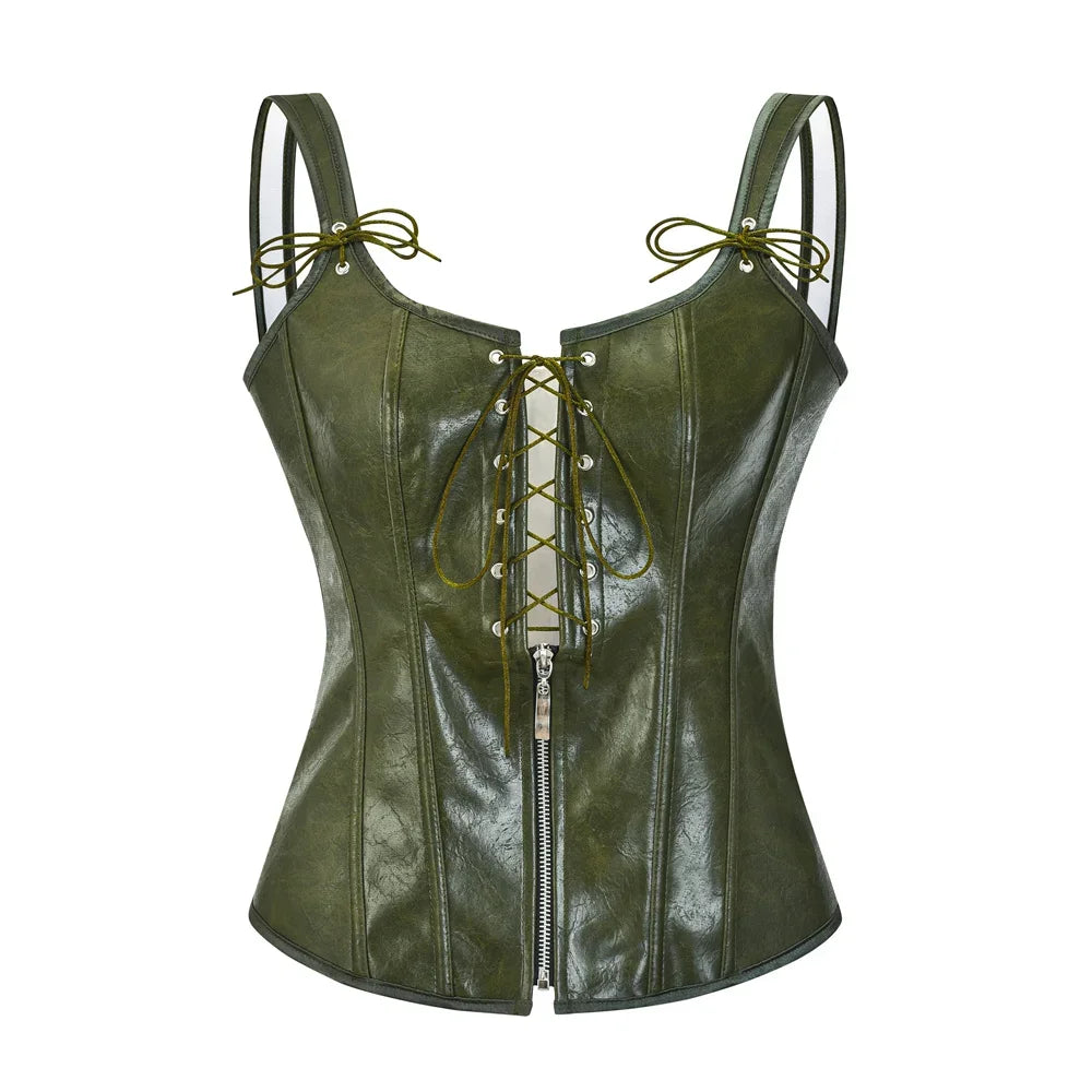 Leather Corset - Piña Colada